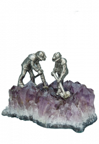 Erzsucher Wismut, 2 Figuren, Pyrit