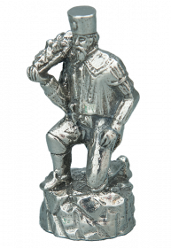 Bergmann kniend