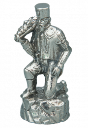 Bergmann kniend
