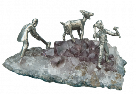Erzsucher Amethyst, 3 Figuren
