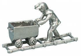 Erzsucher Wismut Figur/gleis/Hunt