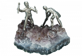 Erzsucher Amethyst, 2 Figuren